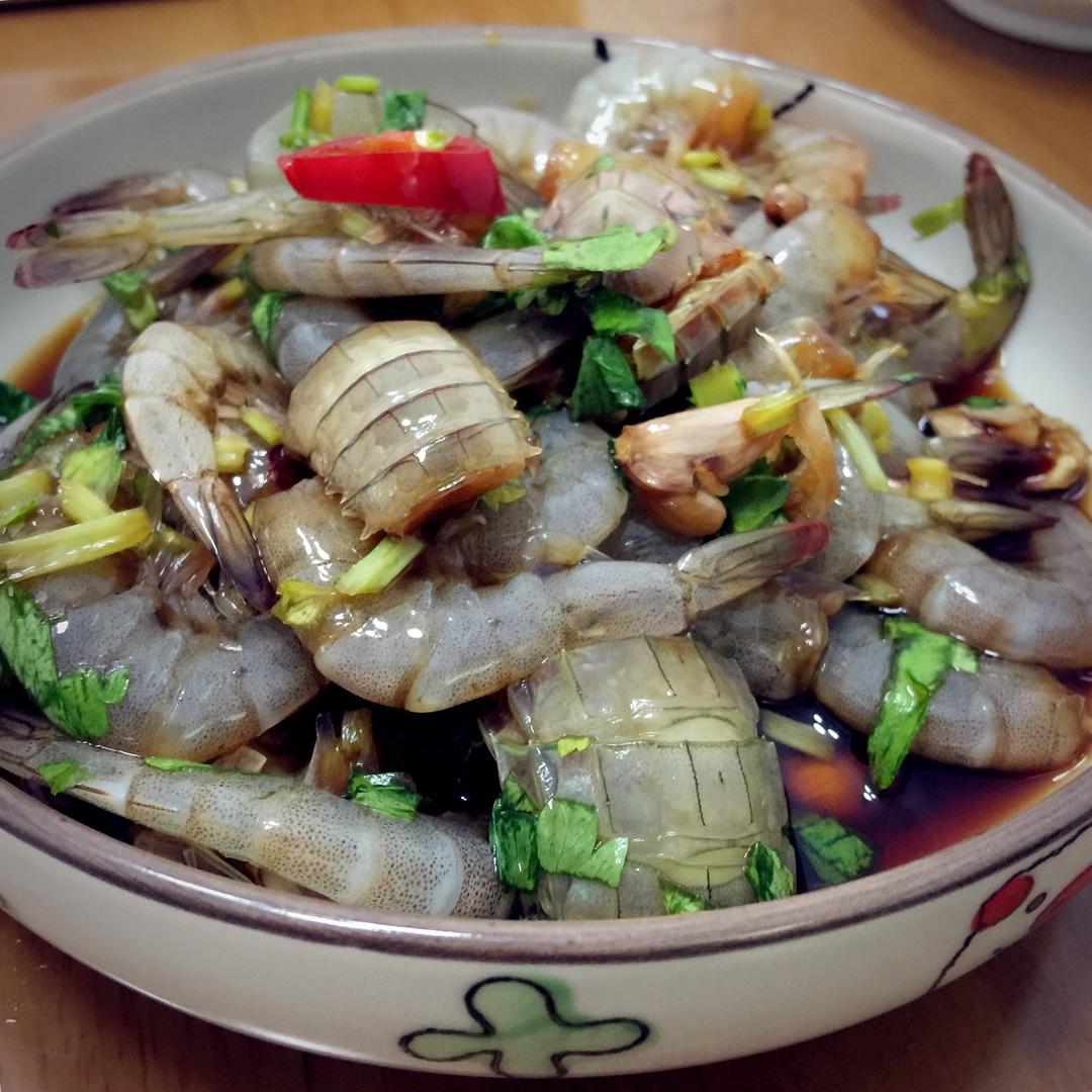 潮汕腌虾、皮皮虾的做法