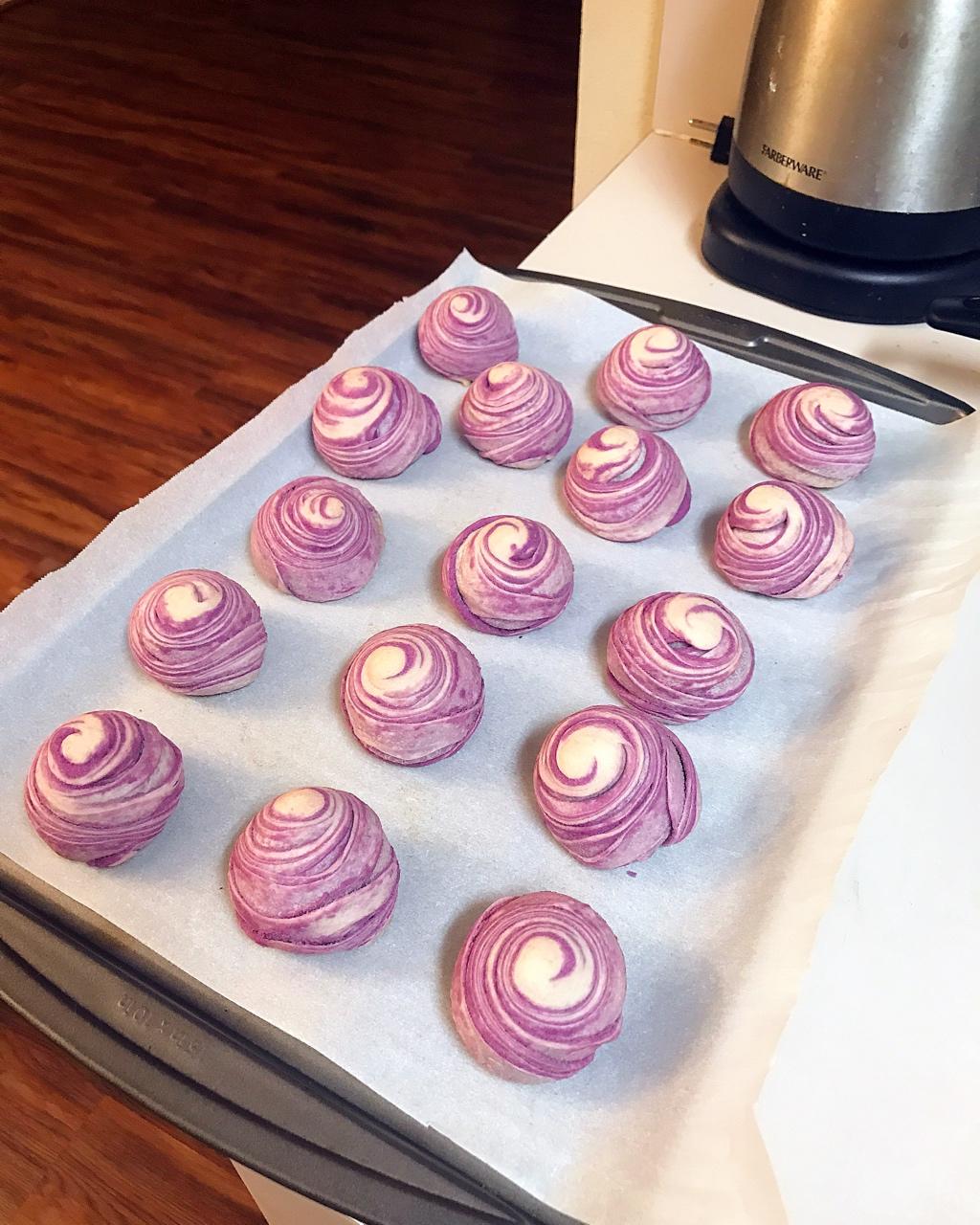 麻薯香芋酥/台湾大甲芋头酥(无猪油完美复刻2015.10修订各种抹茶酥、绿茶酥、蛋黄酥、紫薯酥通用哟）