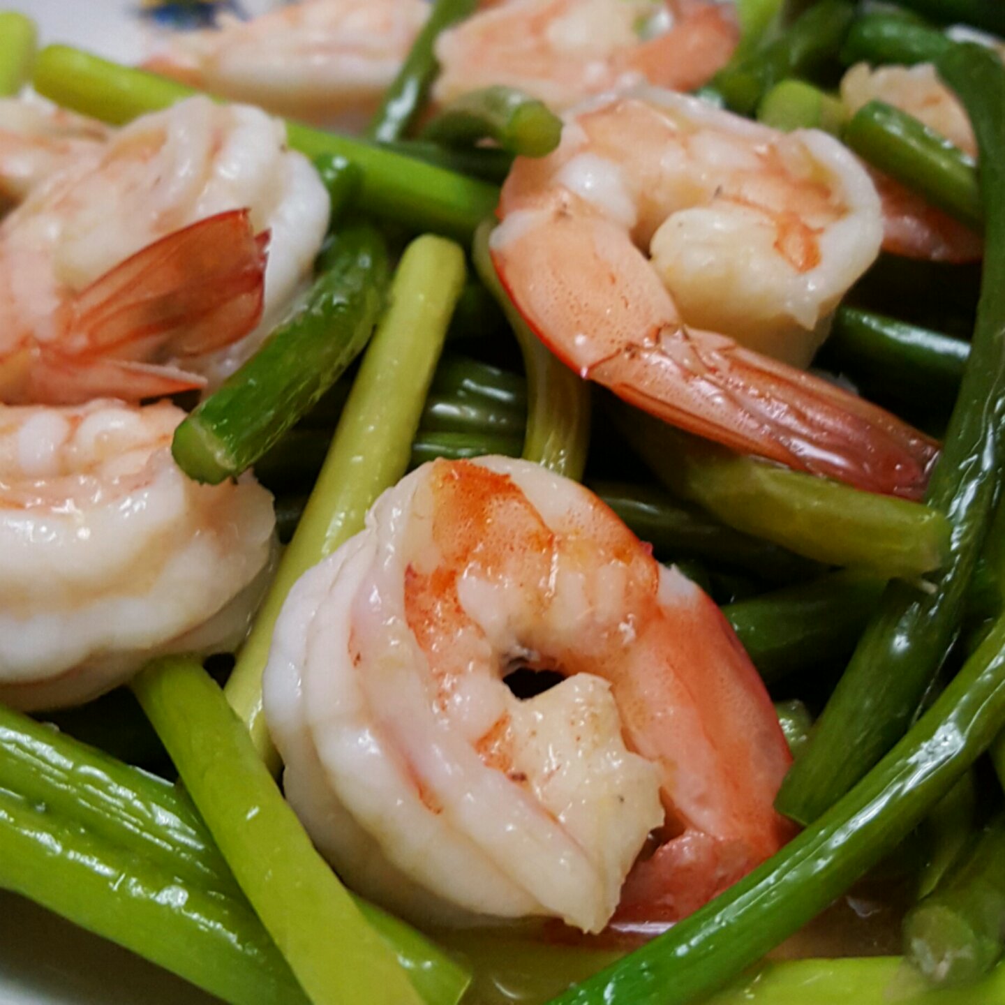 sunny_wx做的蒜苗虾仁小炒