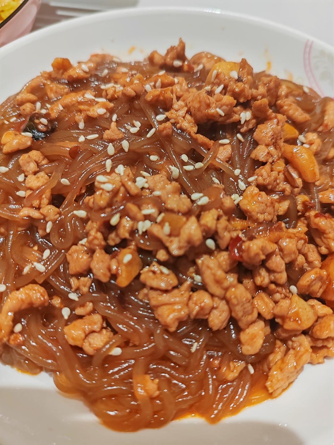 蚂蚁上树(肉末炒粉丝)超下饭‼️十分钟搞定