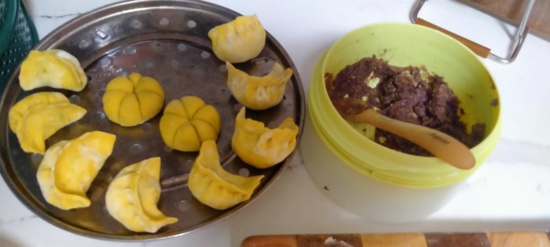 南瓜豆沙包