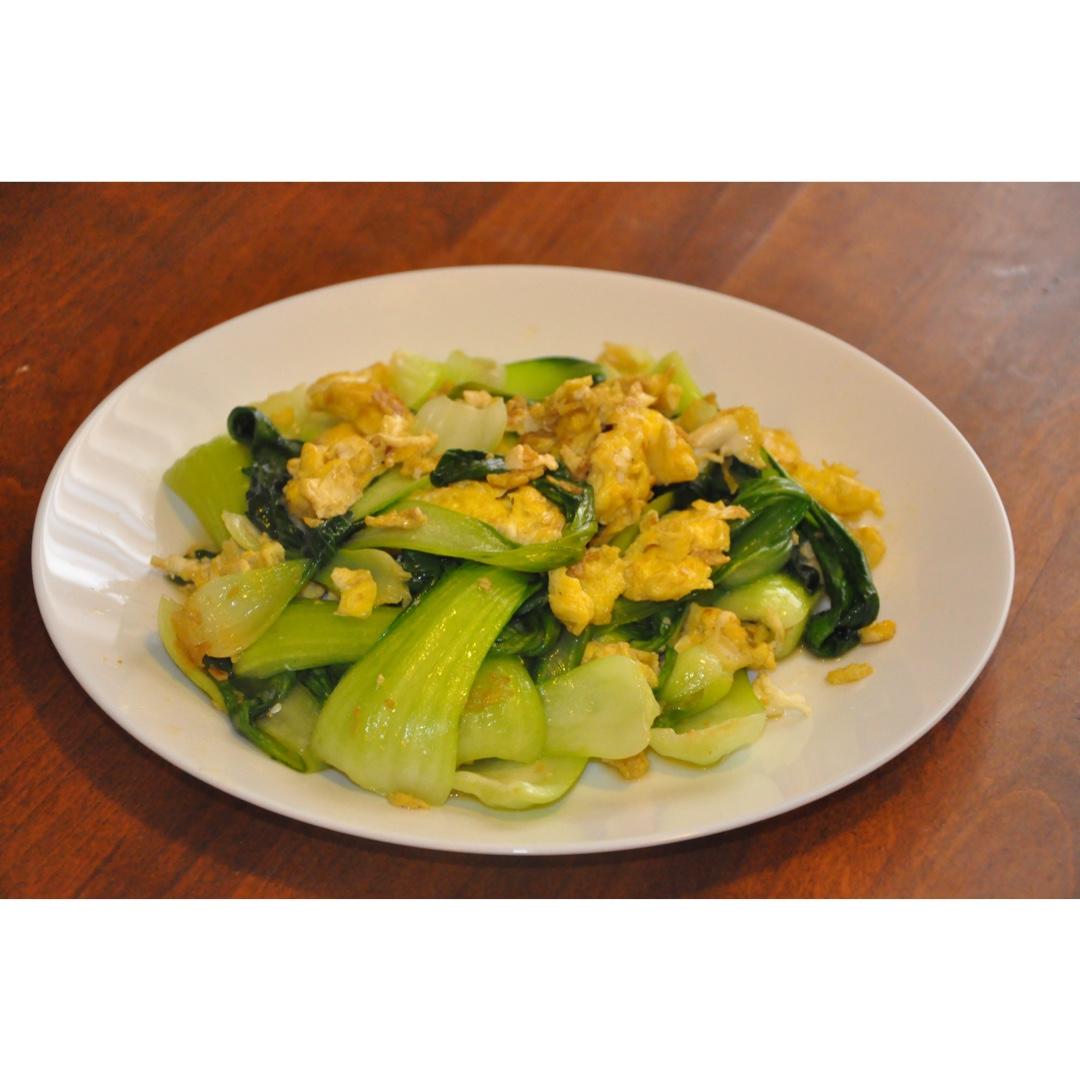青菜炒鸡蛋