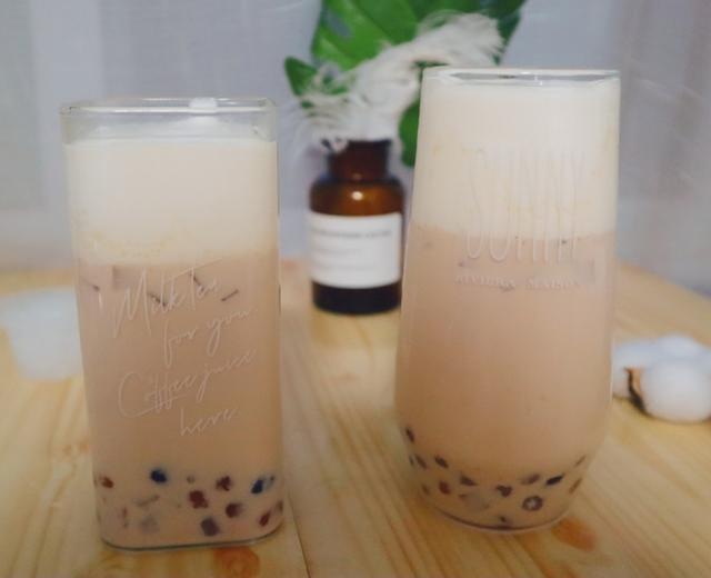 自制芋圆奶盖奶茶,超厚厚厚厚厚的奶盖的做法