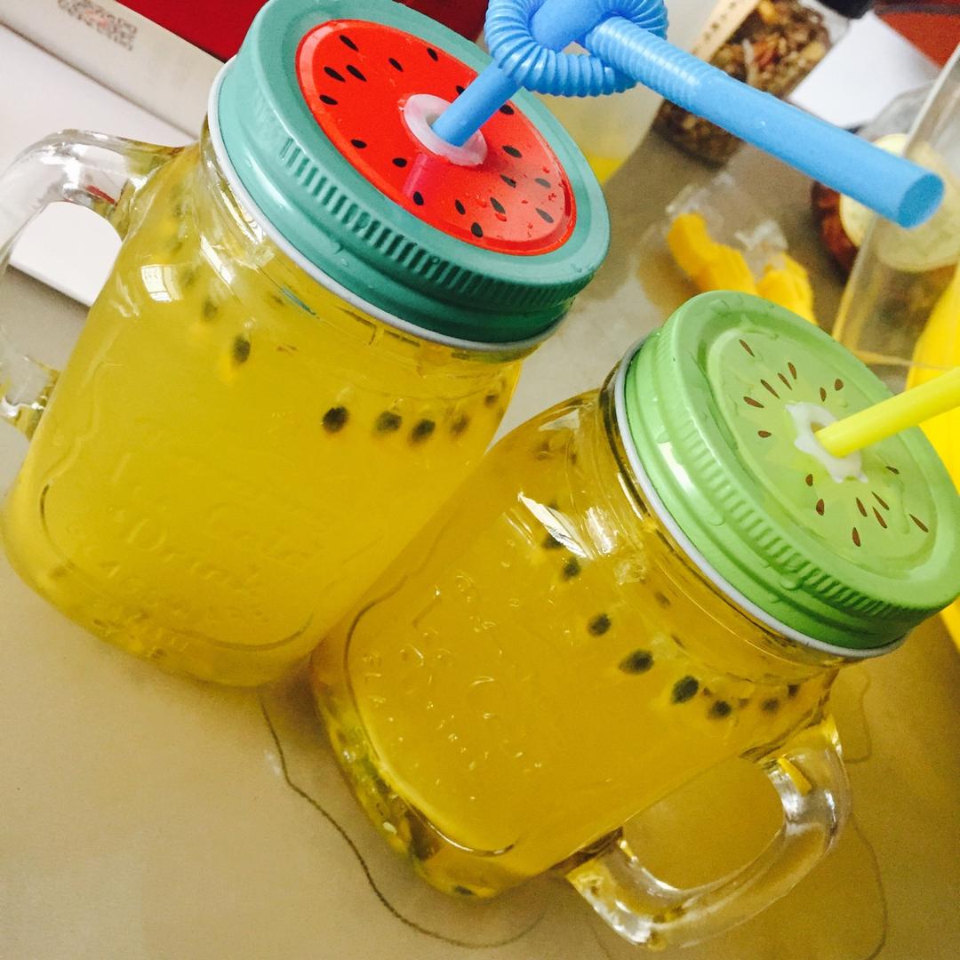 青柠/青桔百香果气泡水/夏日必备