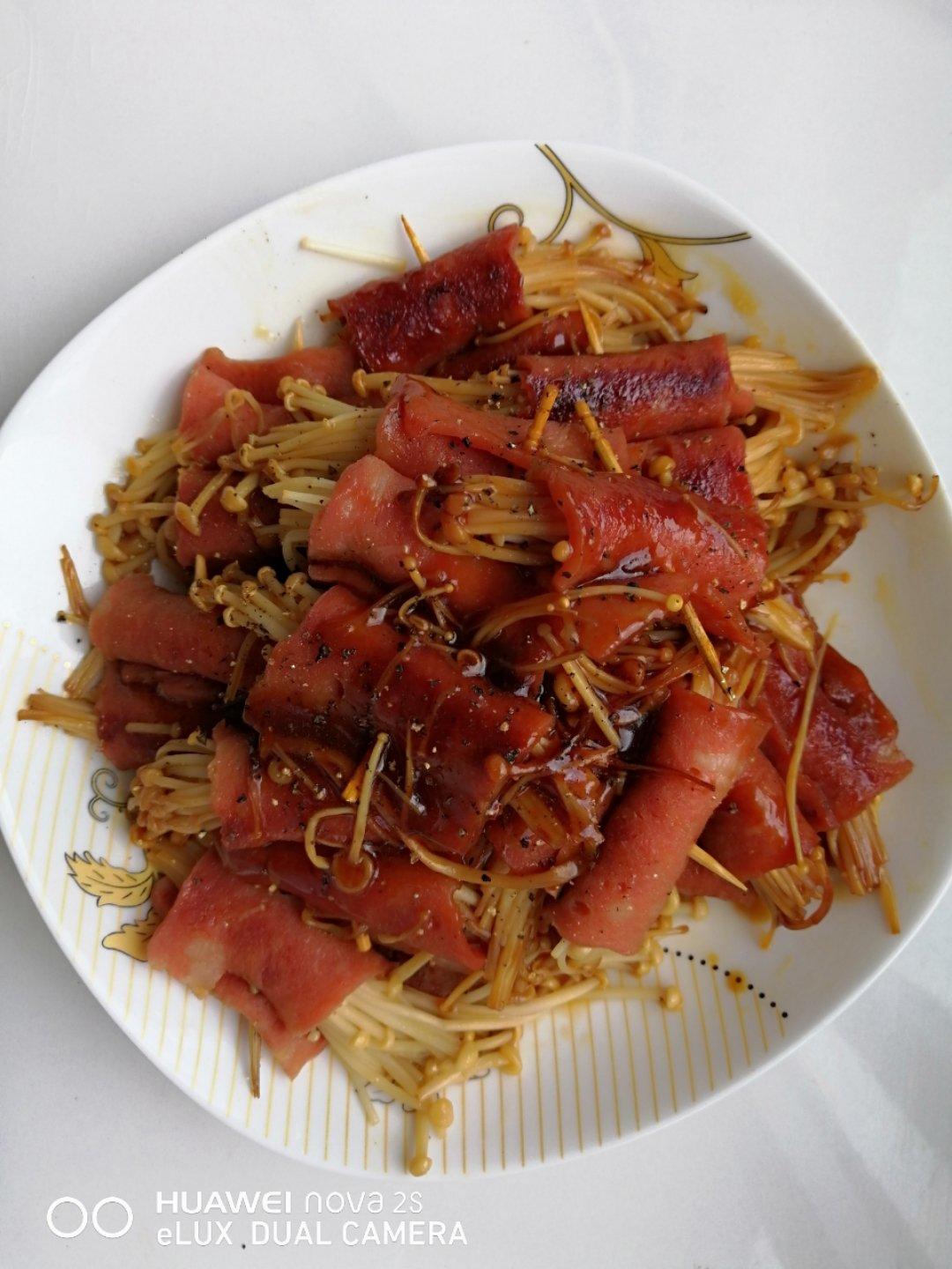 金针菇培根卷