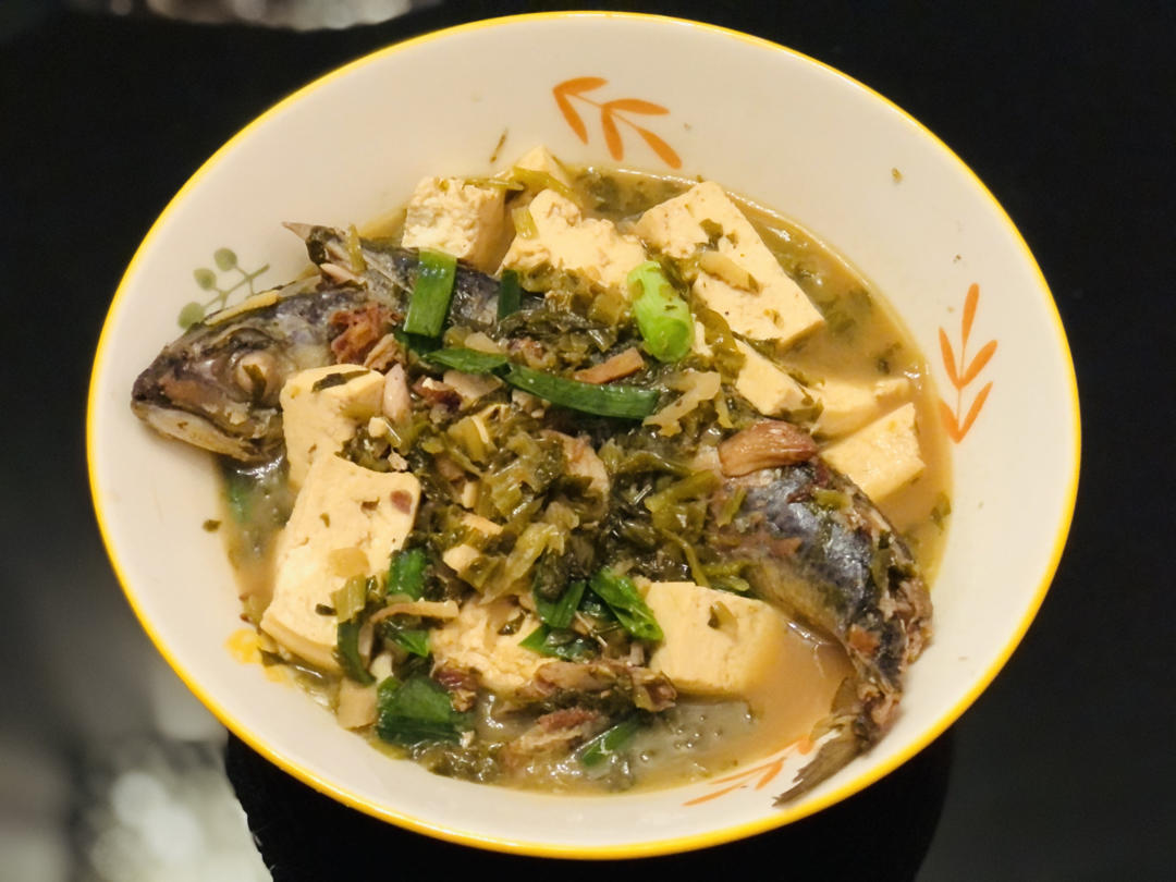 雪菜豆腐烧青占鱼