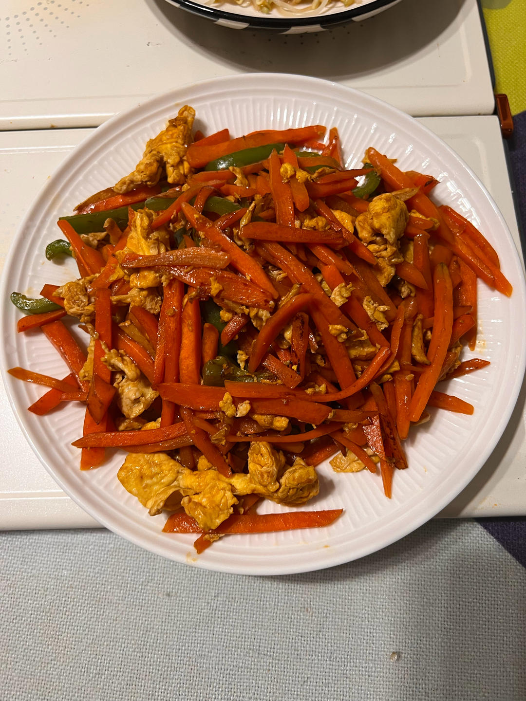 鱼香胡萝卜鸡蛋