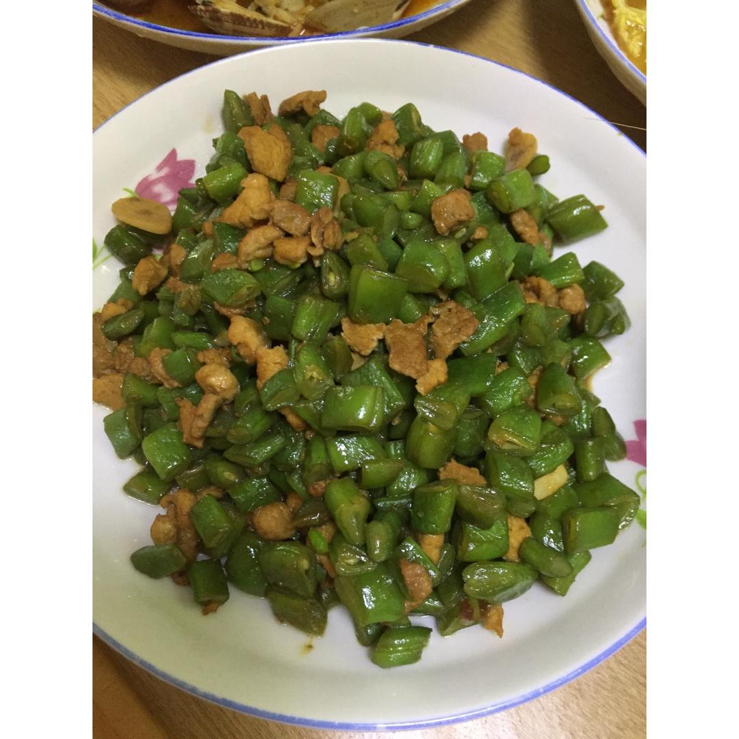 肉沫豆角下饭菜