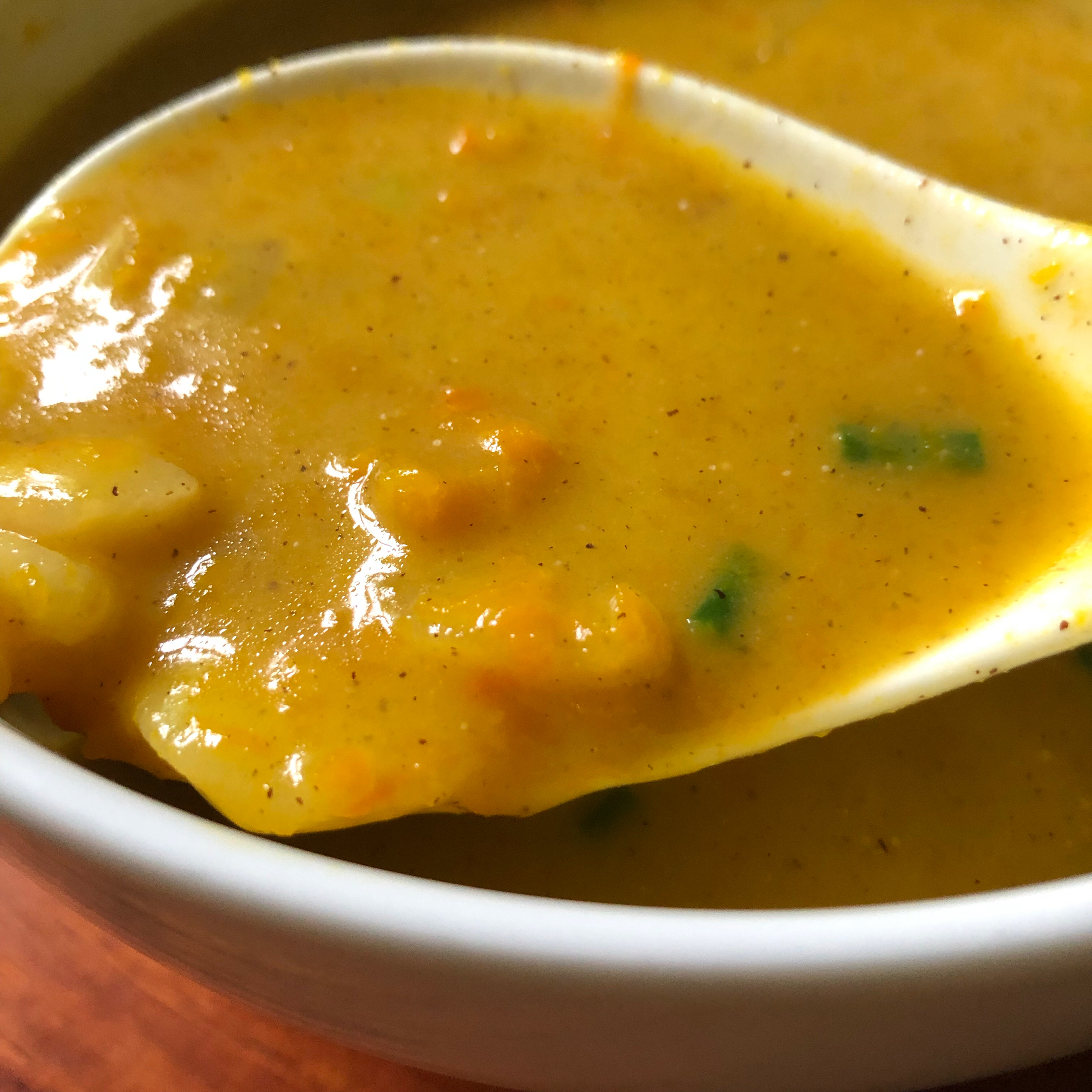 南瓜土豆松仁味儿的浓汤的做法