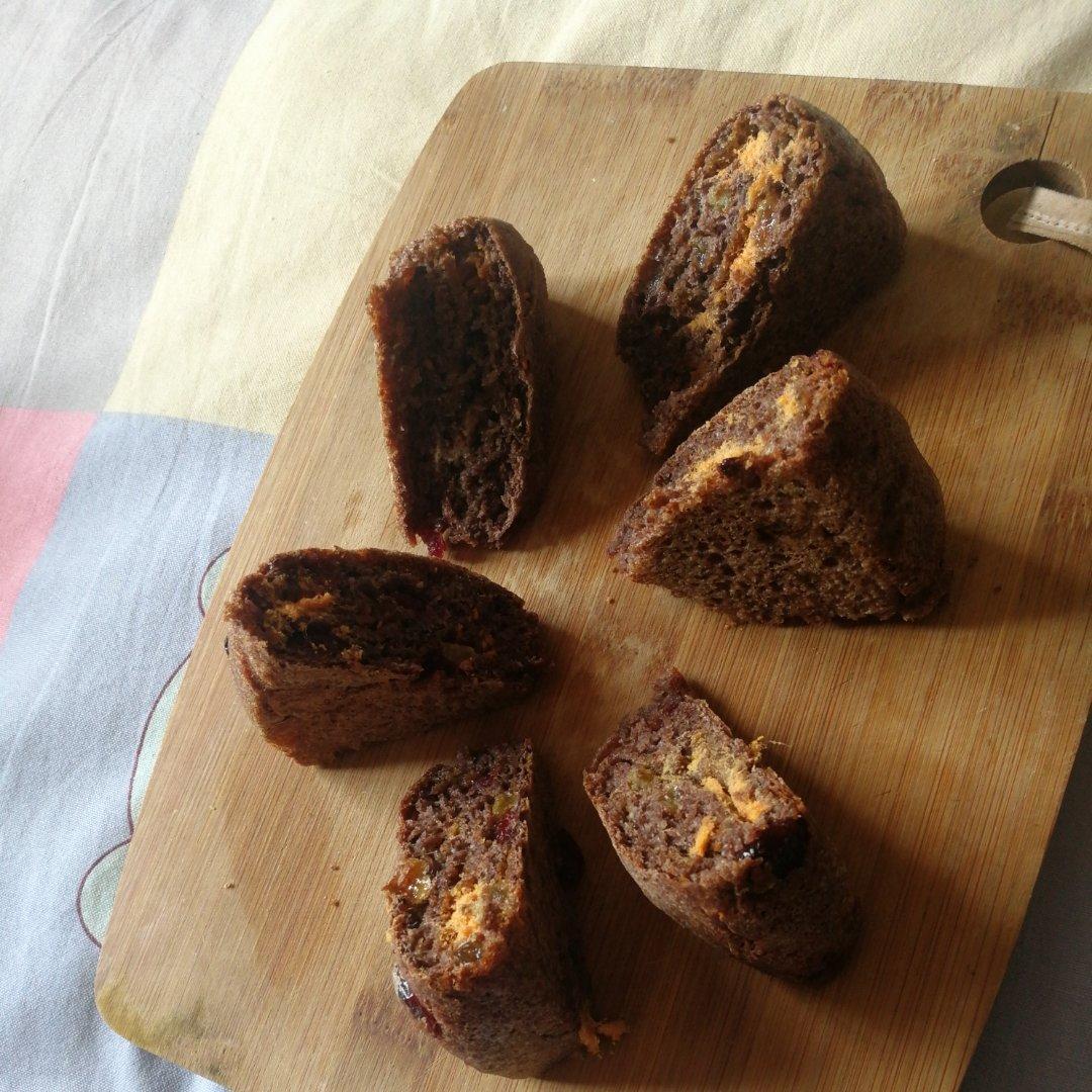 健康黑全麦粉面包（无手揉）