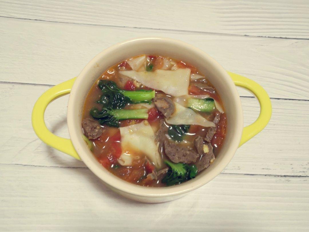 【西安小吃系列】3:简约版西红柿旗花面-静的食光