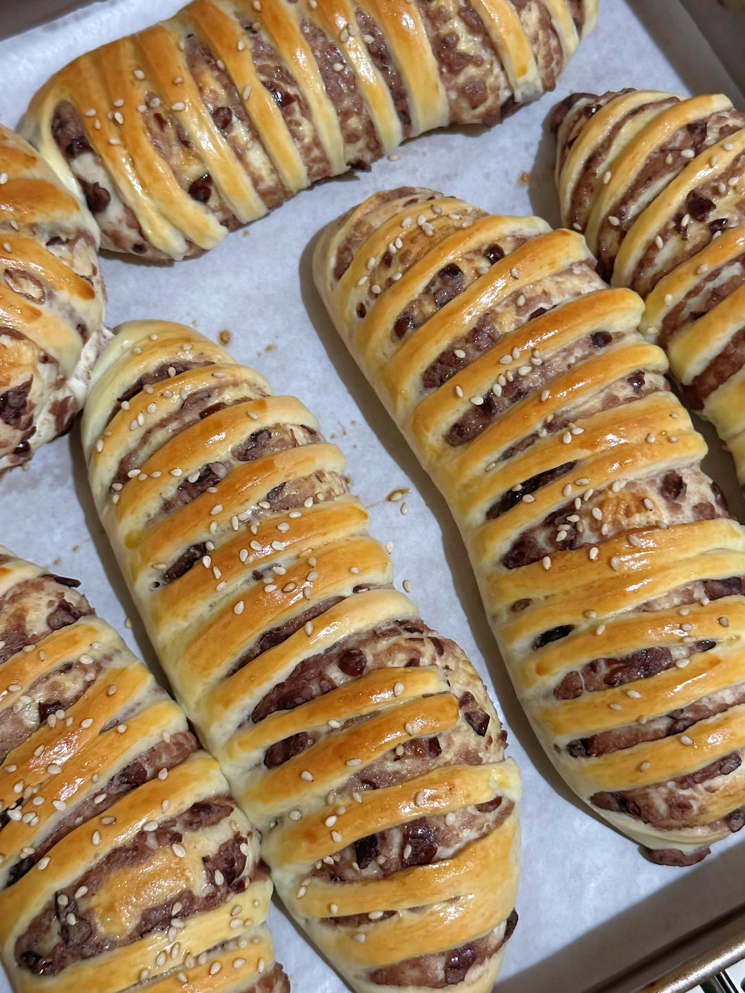 豆沙面包圈（一次发酵）