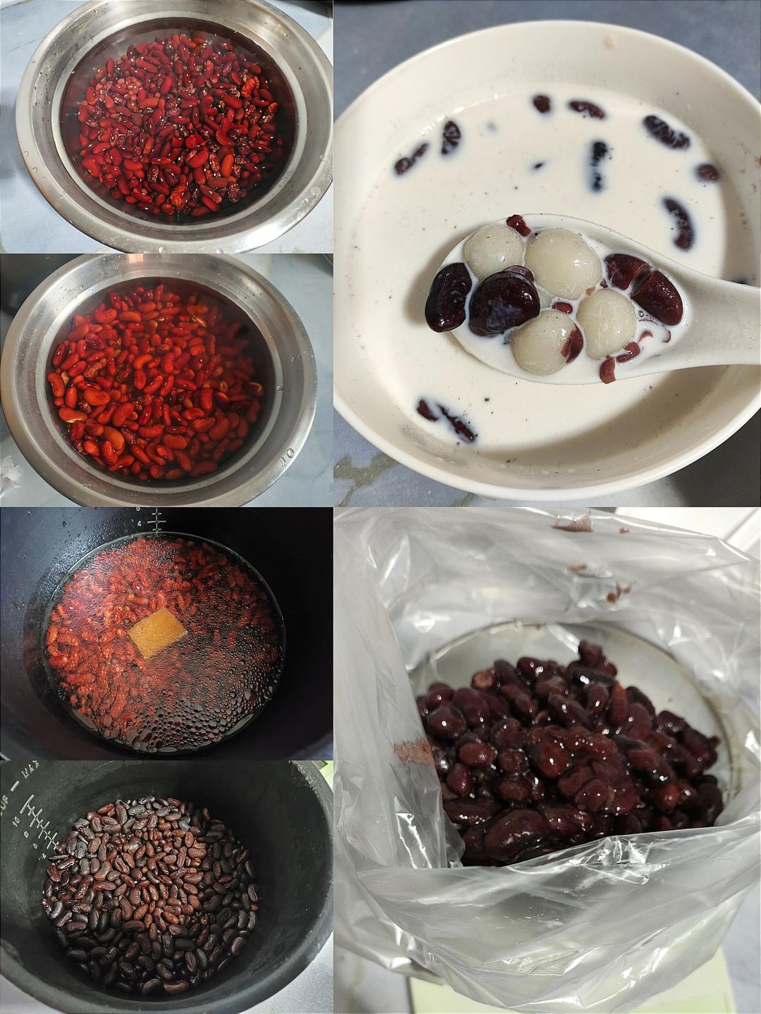 红豆牛奶小圆子