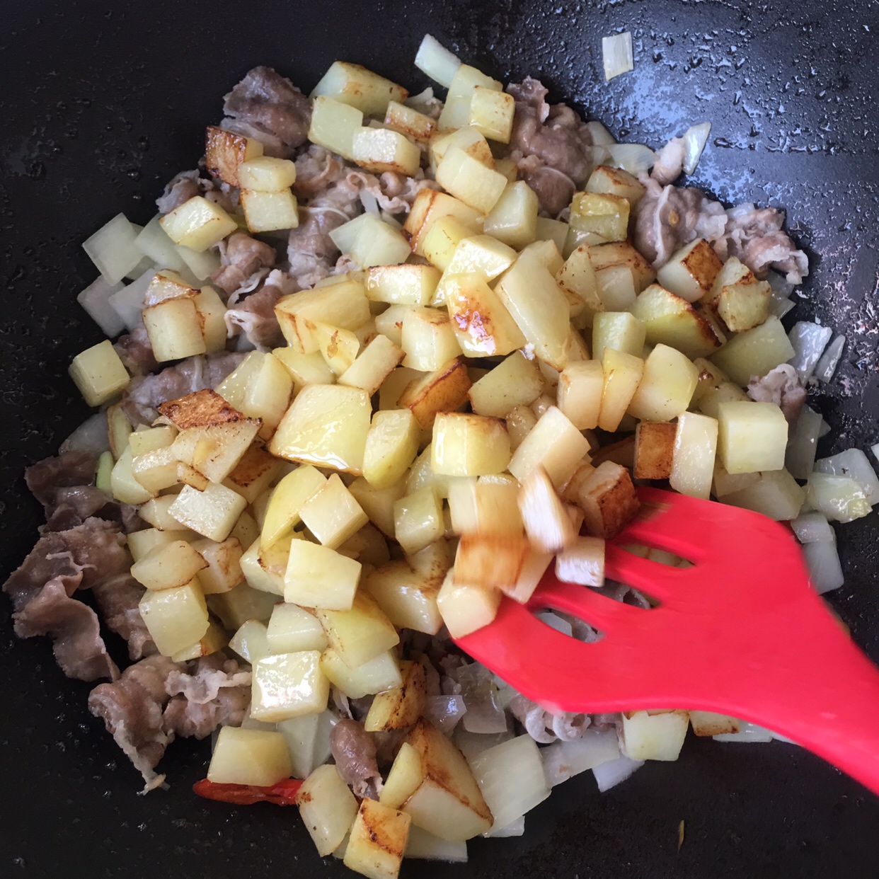 土豆牛肉卷焖饭（电饭煲）的做法 步骤9