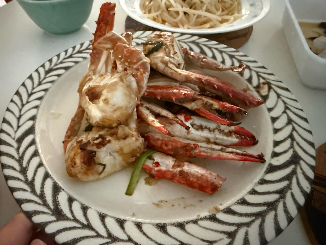 葱姜炒梭子蟹（very easy）
