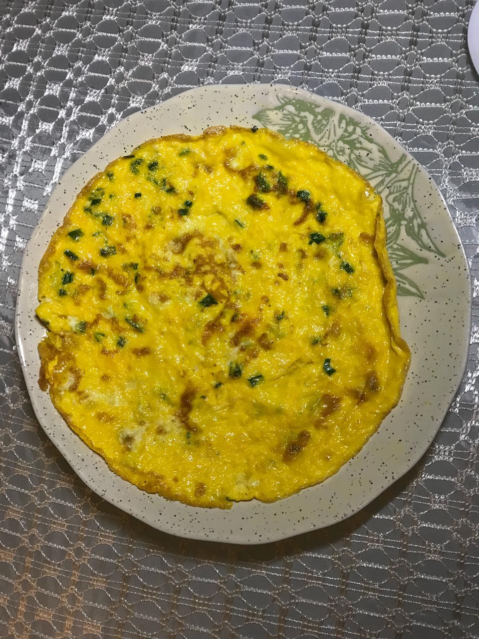 芹菜鸡蛋小饼