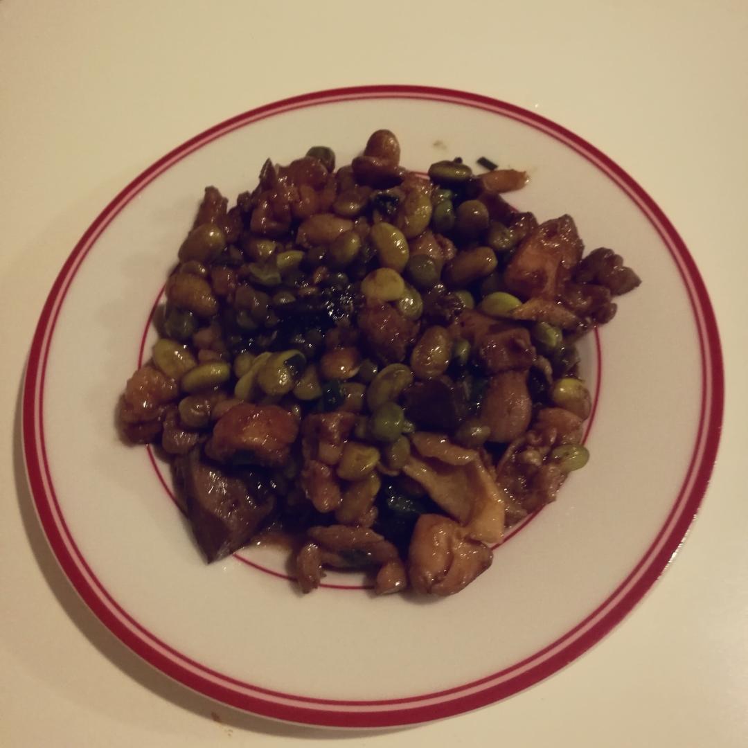 毛豆烧鸡