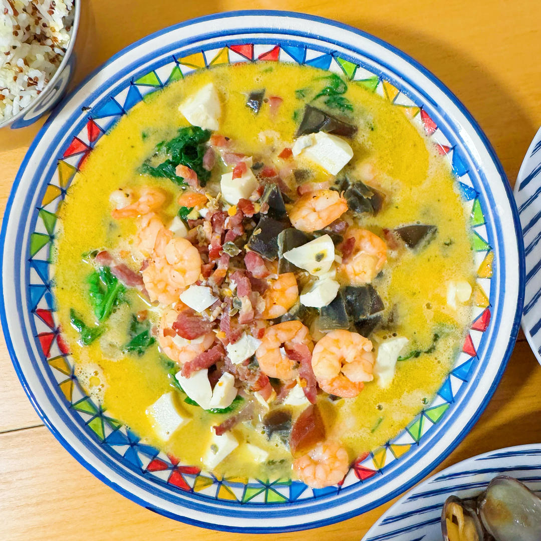 能让任何一种绿叶菜都被哄抢的做法：金银蛋纯素上汤时蔬