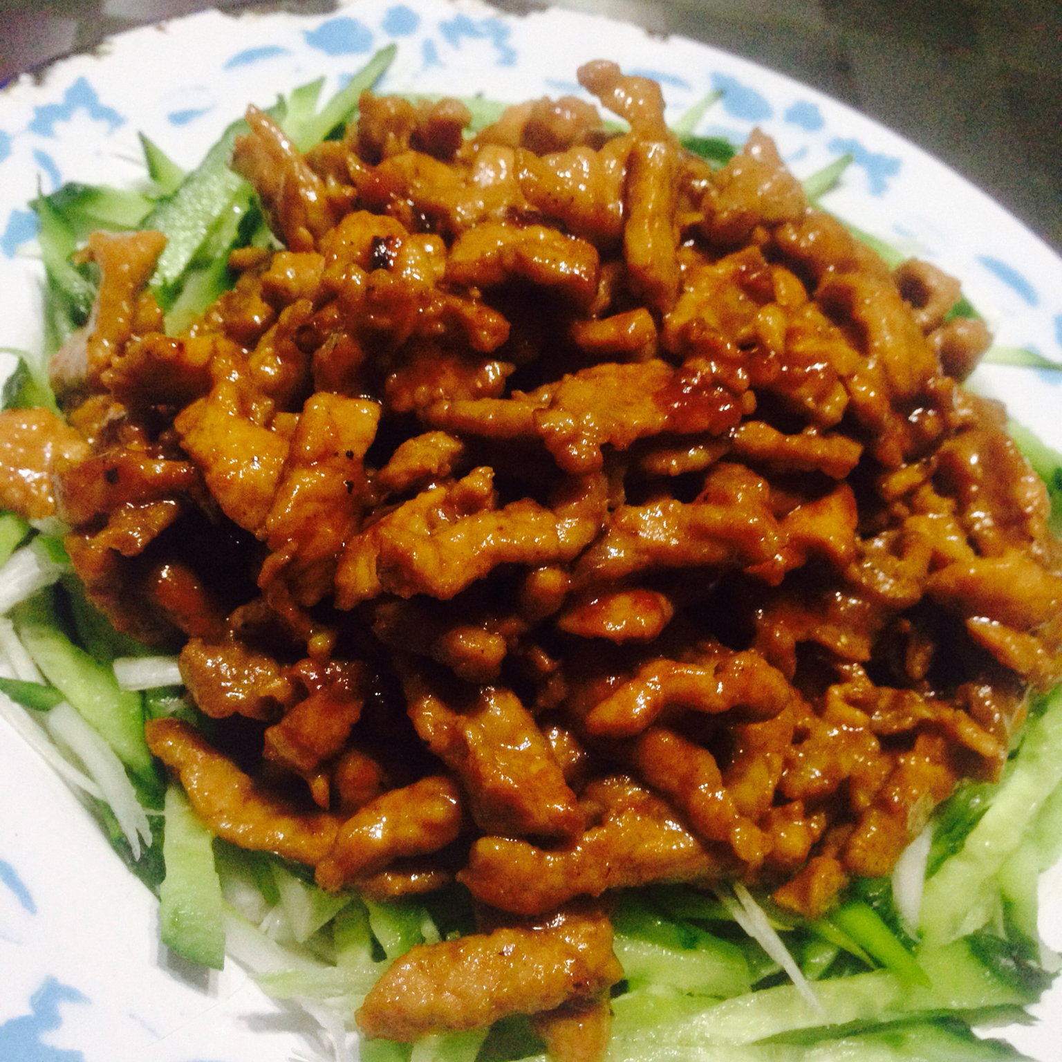 老丁的私房菜-京酱肉丝