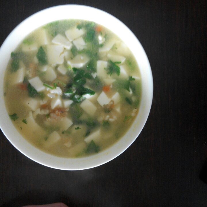 虾仁豆腐汤 家常菜 宝宝食谱