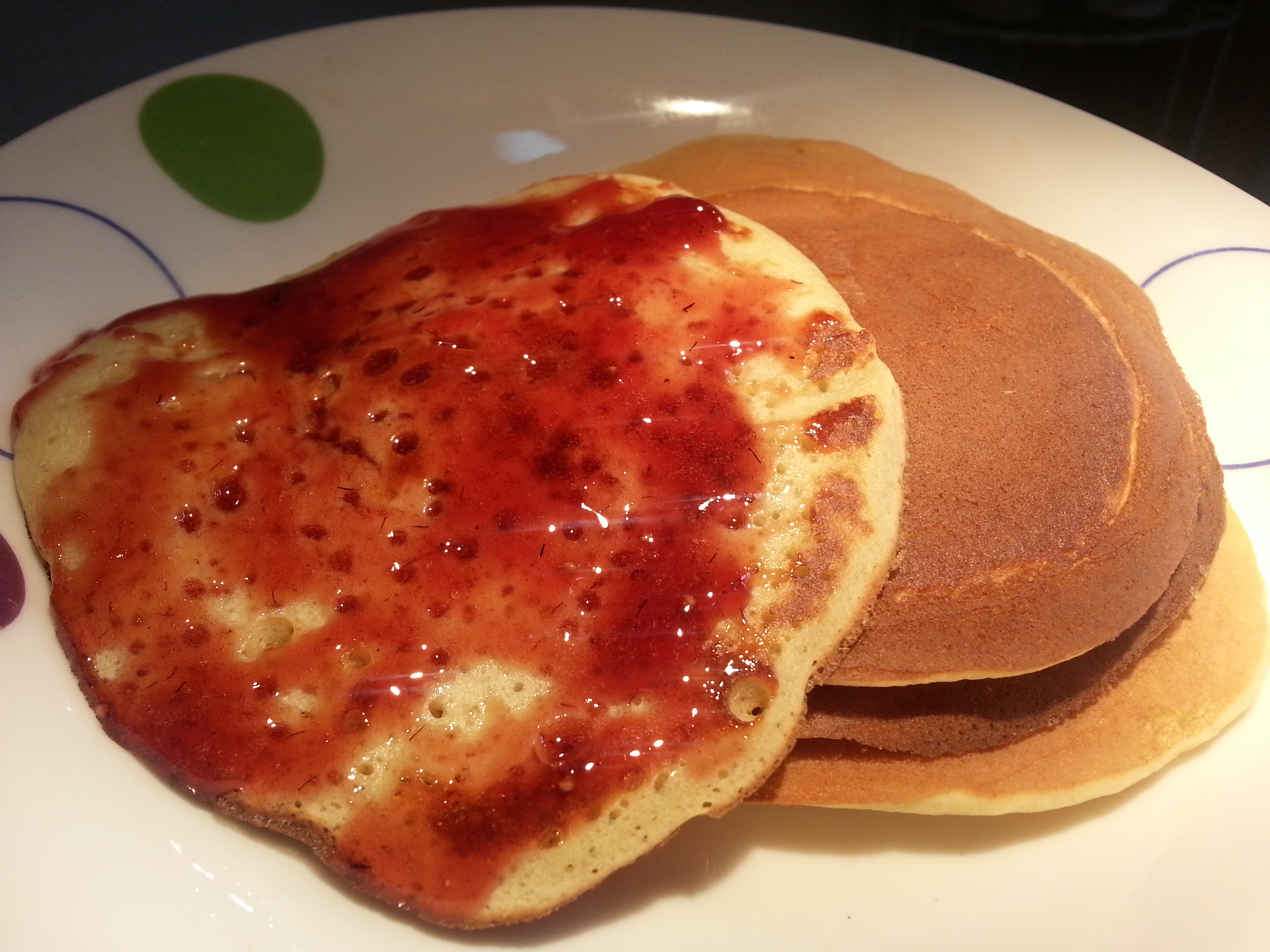 eda139做的香蕉牛奶小煎饼