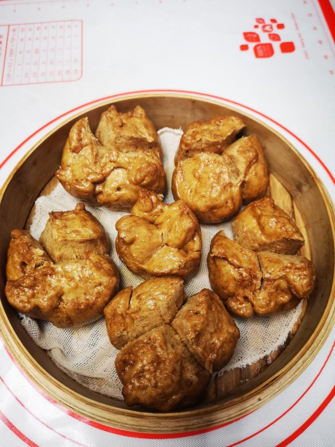 红糖燕麦开花馒头