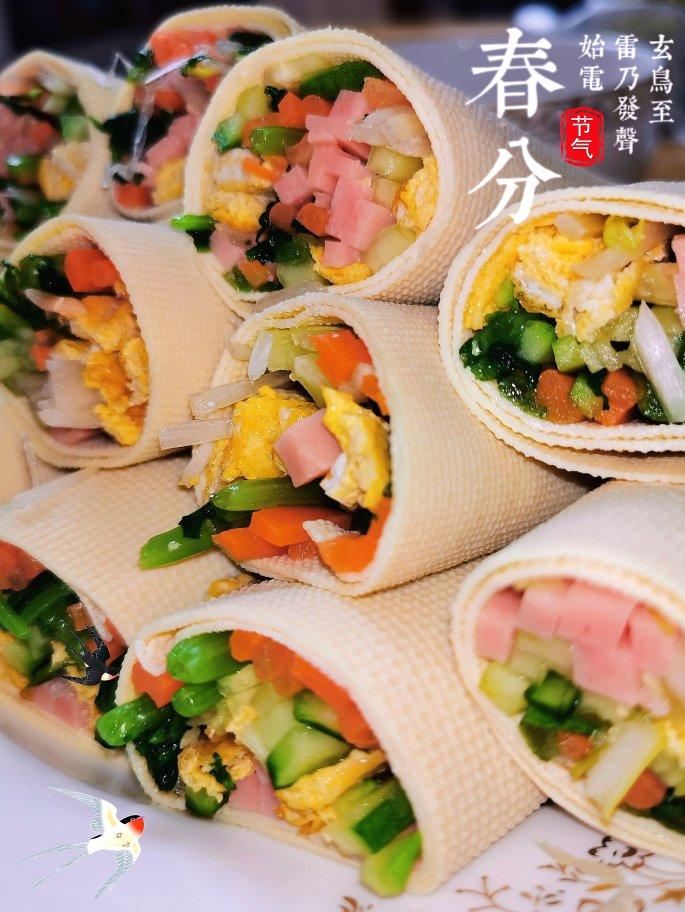 减脂妹子首选，简单易做的蔬菜千张卷