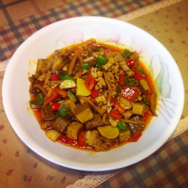 下饭神器---老干妈炒香干