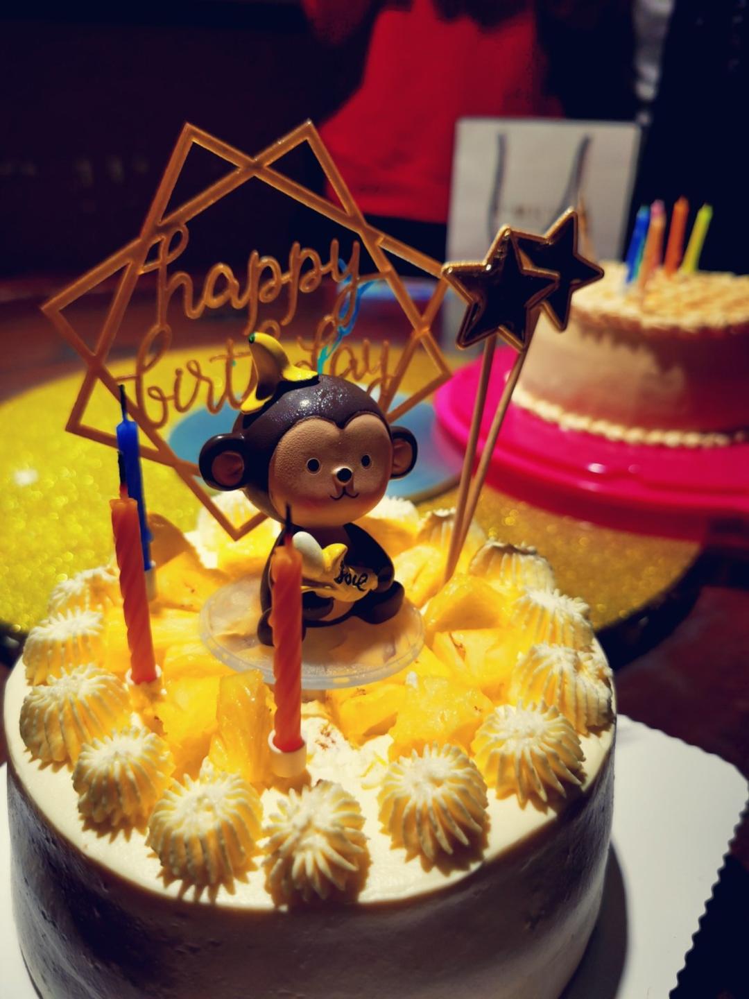 极简韩风蛋糕（图库）