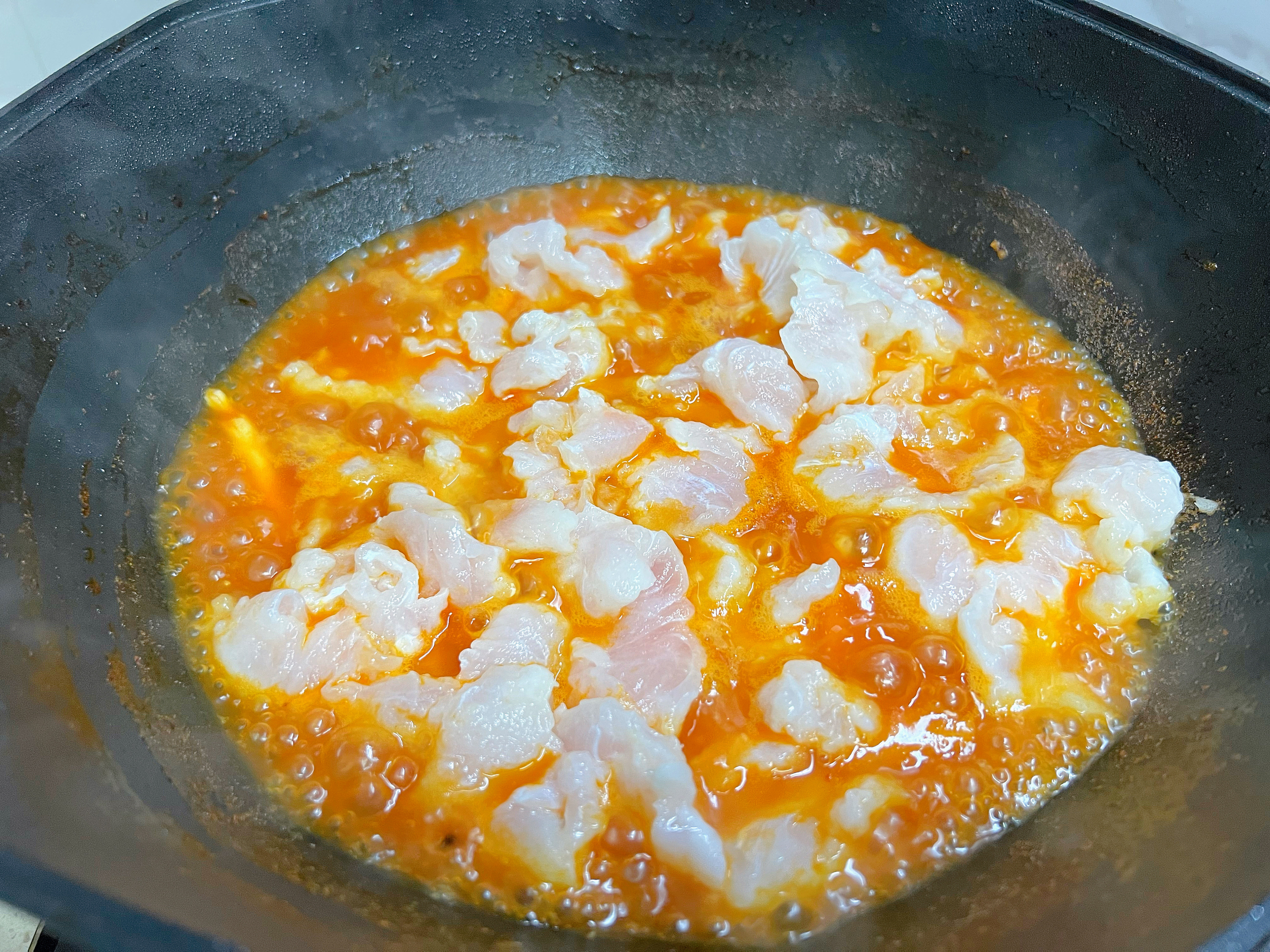 番茄酸汤龙利鱼的做法 步骤6