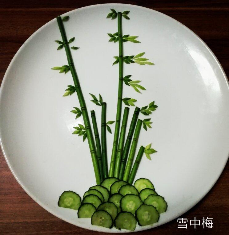 🎍竹报平安（蒜苔盘饰/超级简单）
