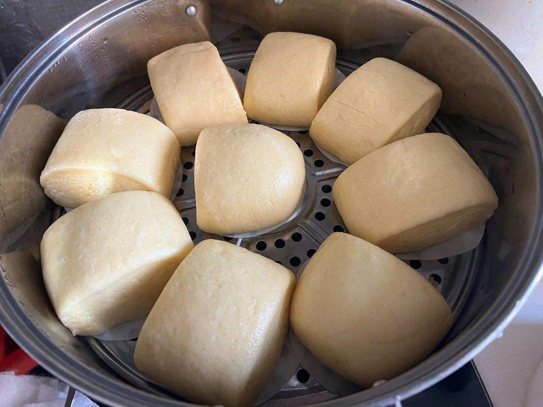 玉米面牛奶刀切馒头（松下面包机和面）