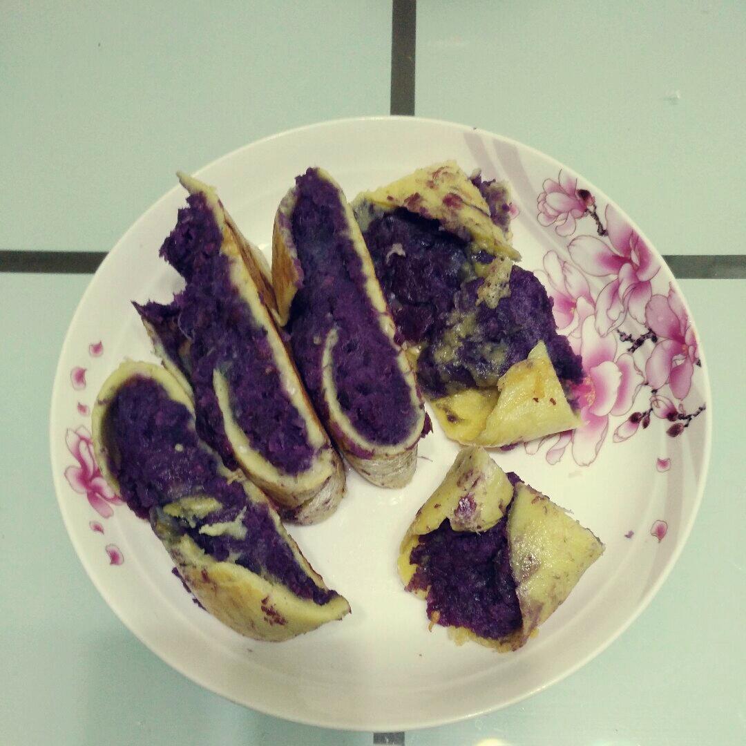 紫薯鸡蛋卷