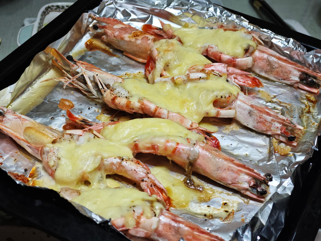 芝士焗大虾🦐巨型黑虎虾|年夜饭|宴客菜