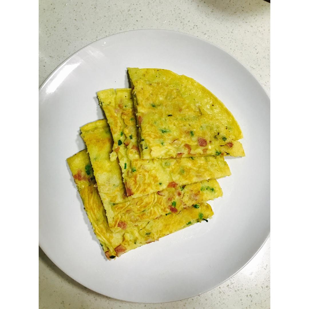 培根香葱鸡蛋饼