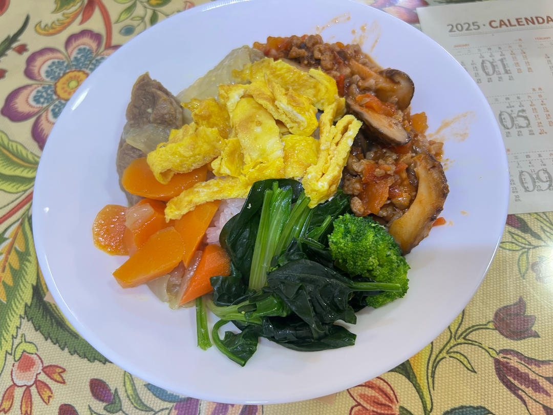 小朋友吃的不辣版伪韩式拌饭（비빔밥）k66出品