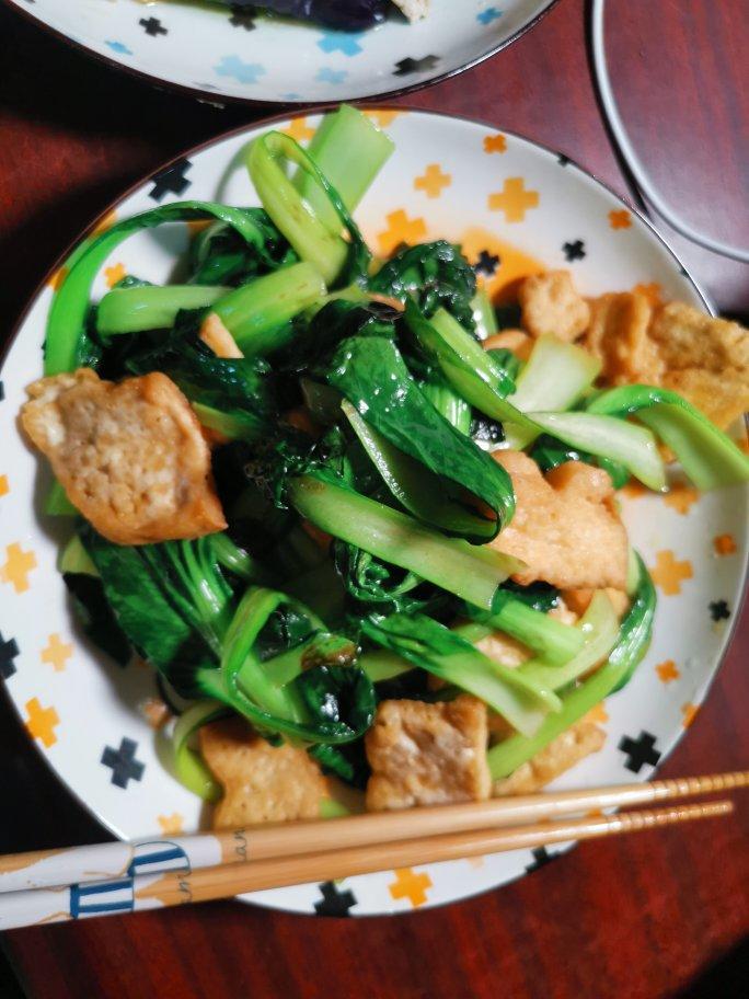 小白菜炒豆腐