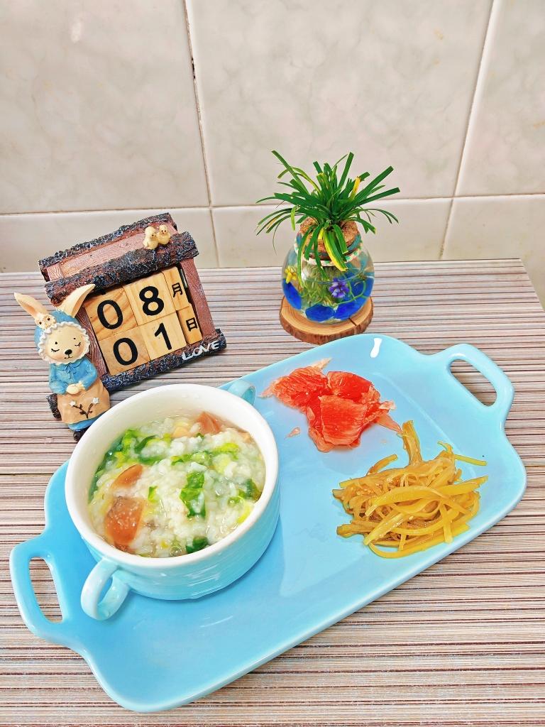 皮蛋瘦肉燕麦粥