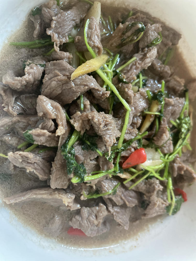 🔥嫩滑爽口的香菜炒牛肉🐂