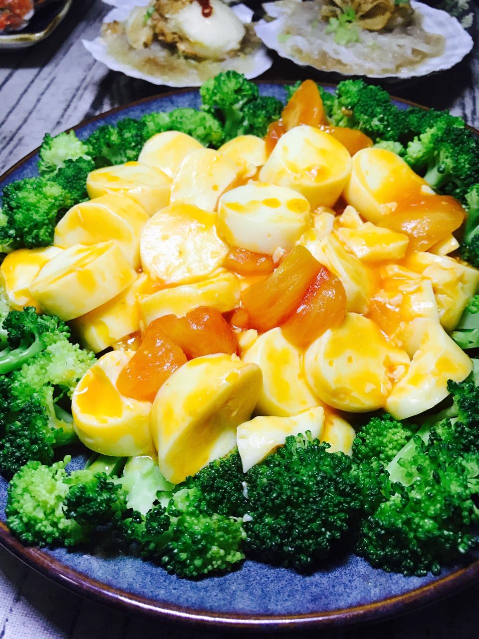 西兰花日本豆腐