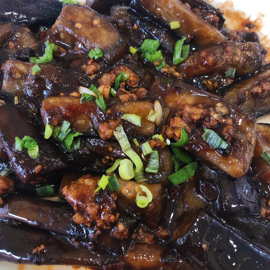 红烧肉沫茄子