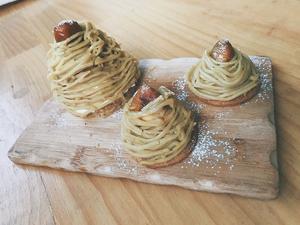 免烤免模具秋季甜品栗子蒙布朗➕免烤蛋糕卷的做法 步骤5