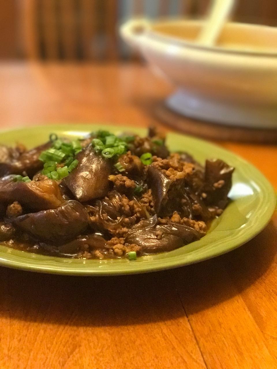 肉末茄子粉丝煲