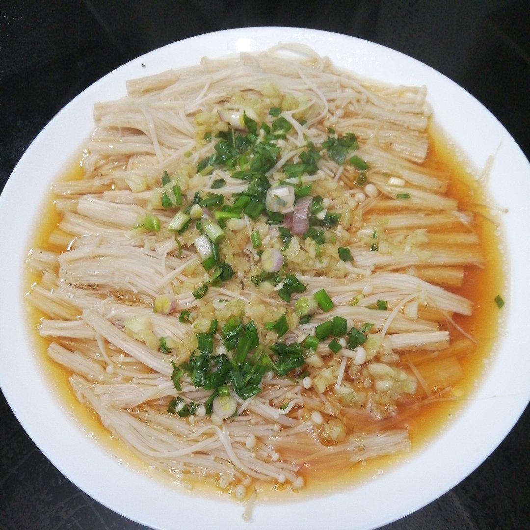 蒜蓉蒸金针菇
