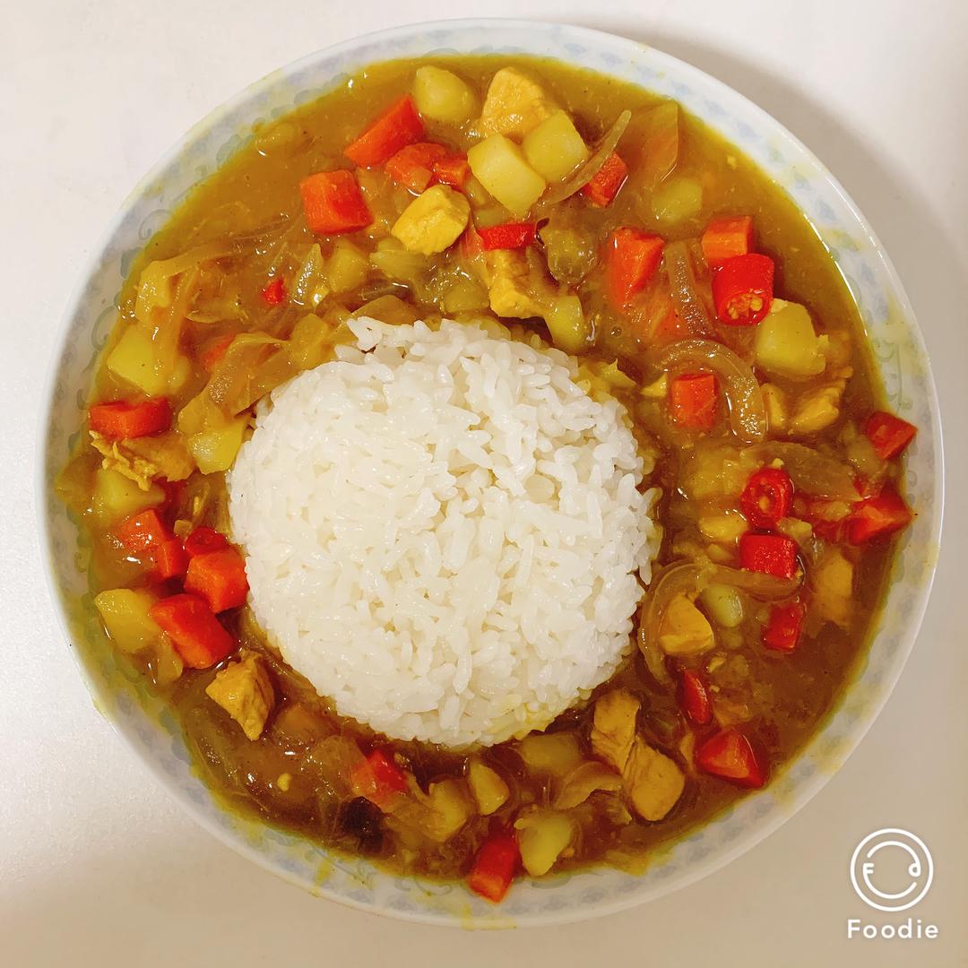 适合带餐的咖喱鸡肉饭