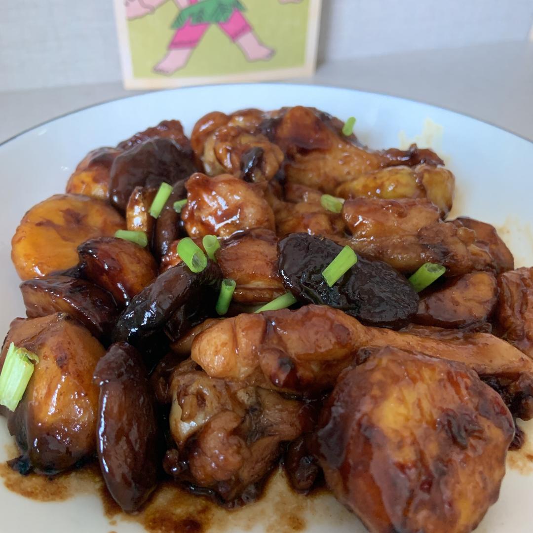 栗子焖鸡￨汁浓味郁、软糯入味