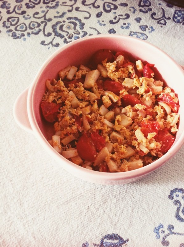 西红柿香菇炒鸡蛋