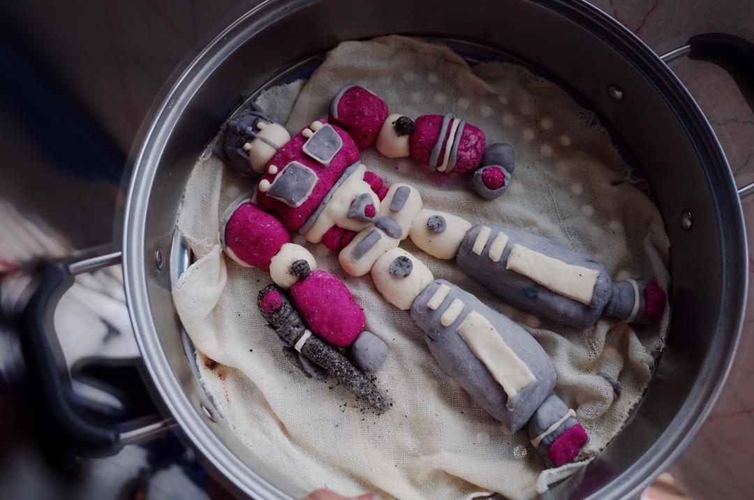 芒果星球|萌萌的Q版变形金刚馒头