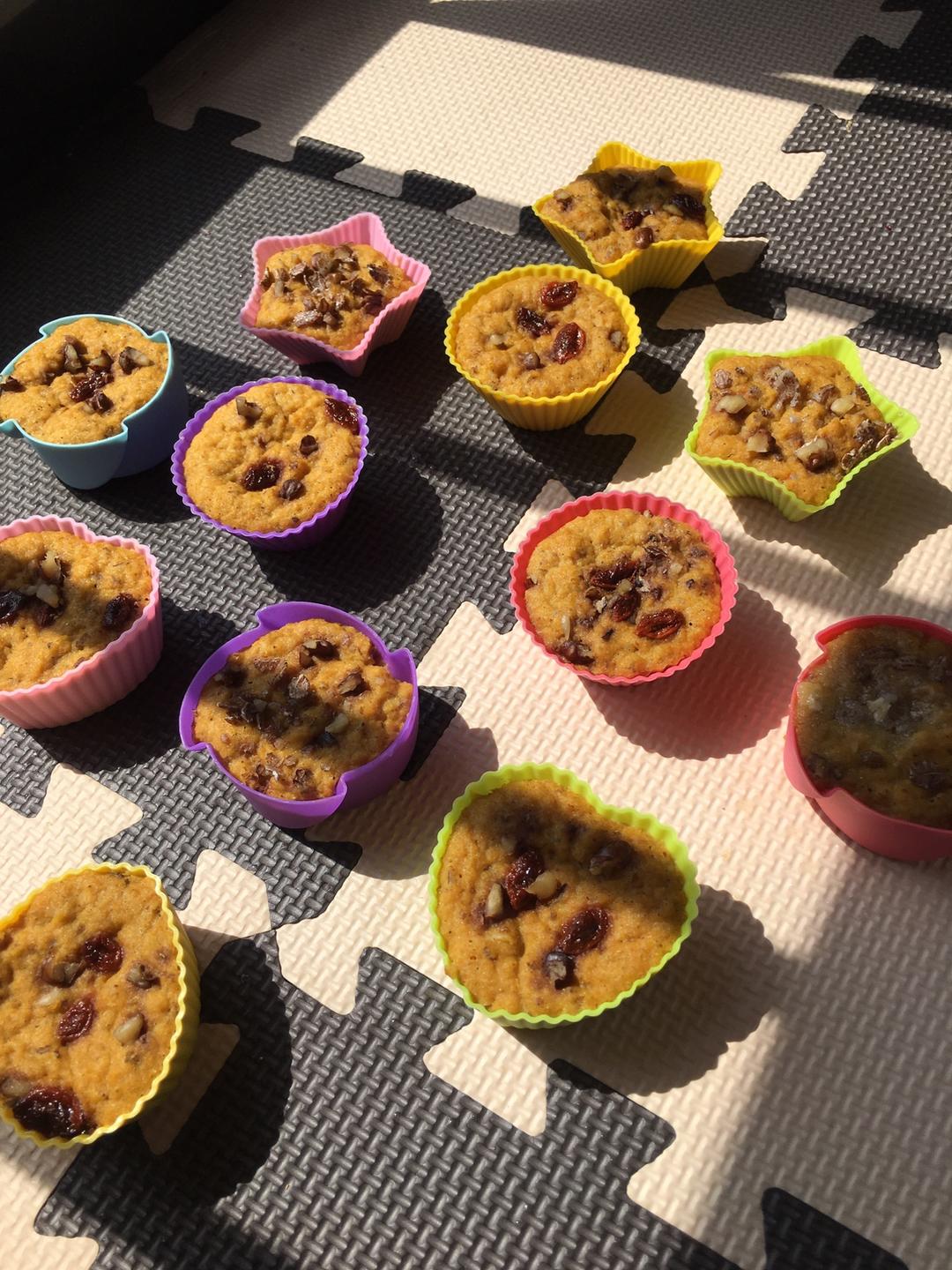 无糖版南瓜全麦玉米面燕麦发糕