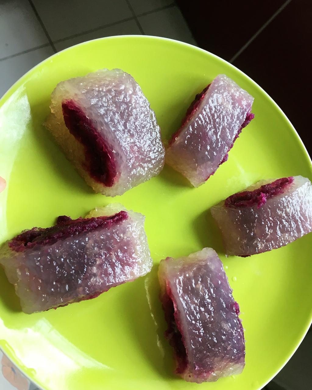 水晶紫薯糕